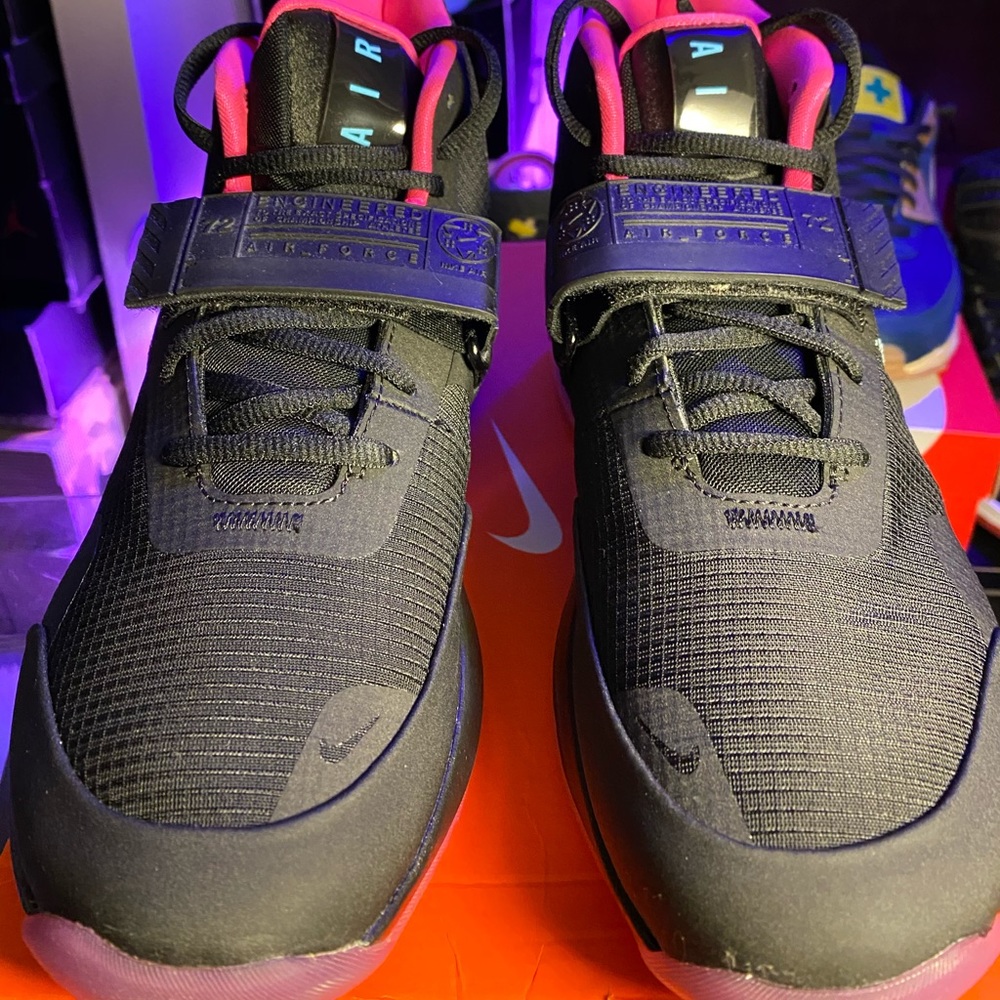 🆕 - Nike ✔️Air Force Max - Black/Pink - M 8.5/10 - Picture 5 of 8